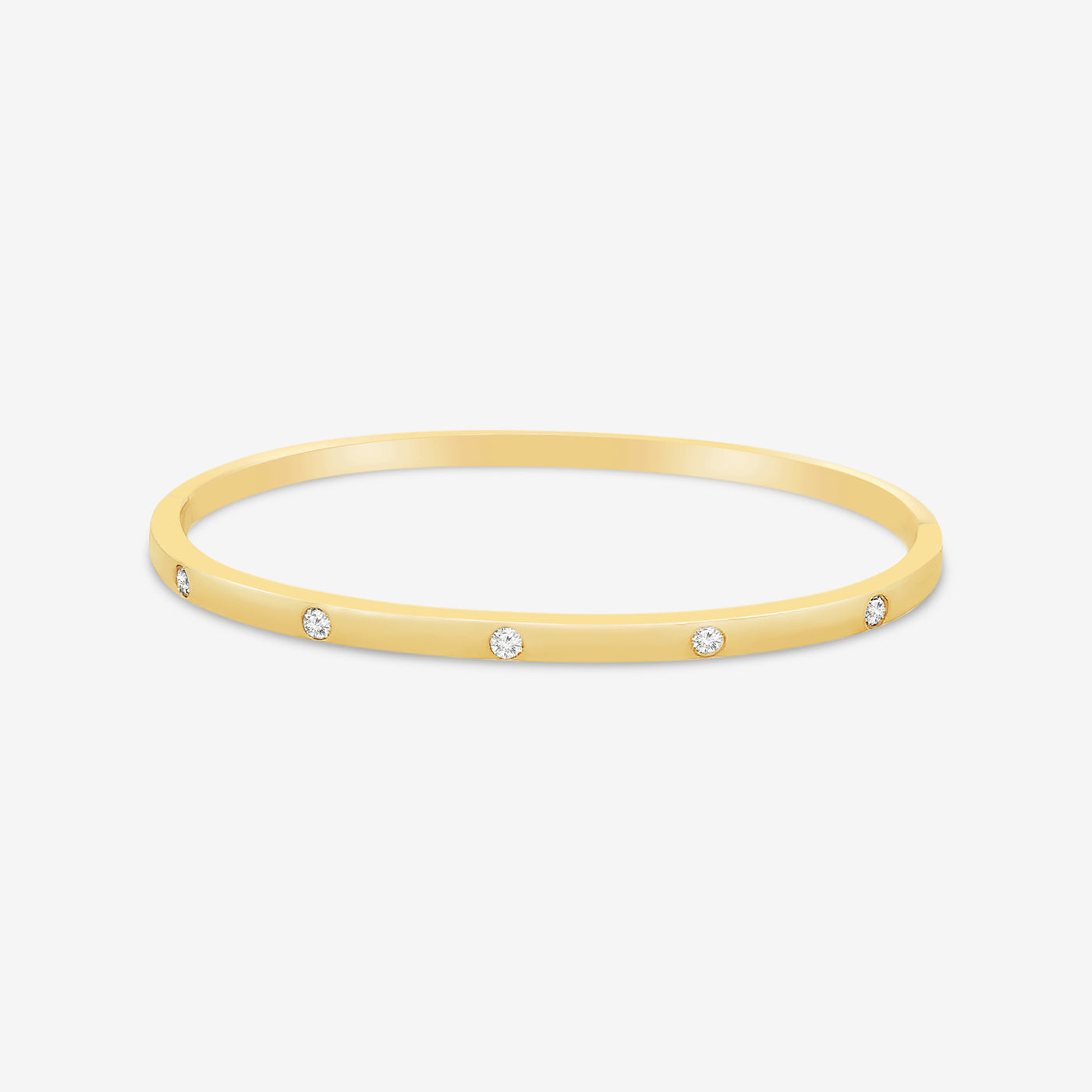 burnished diamond bangle bracelet