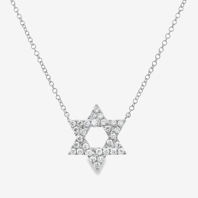 0.30CT Diamond Star of David Necklace