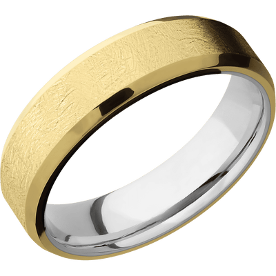 Lashbrook - 14K Yellow Gold + Distressed , Polish Finish + 14K White Gold