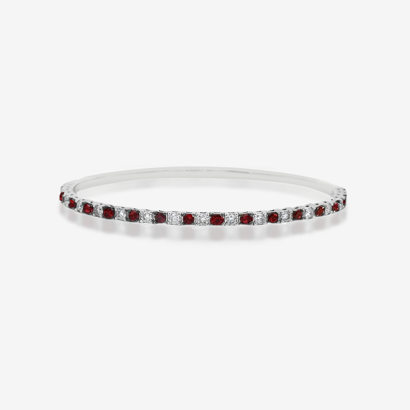 1/2 Way Ruby & Diamond Flex Bangle Bracelet