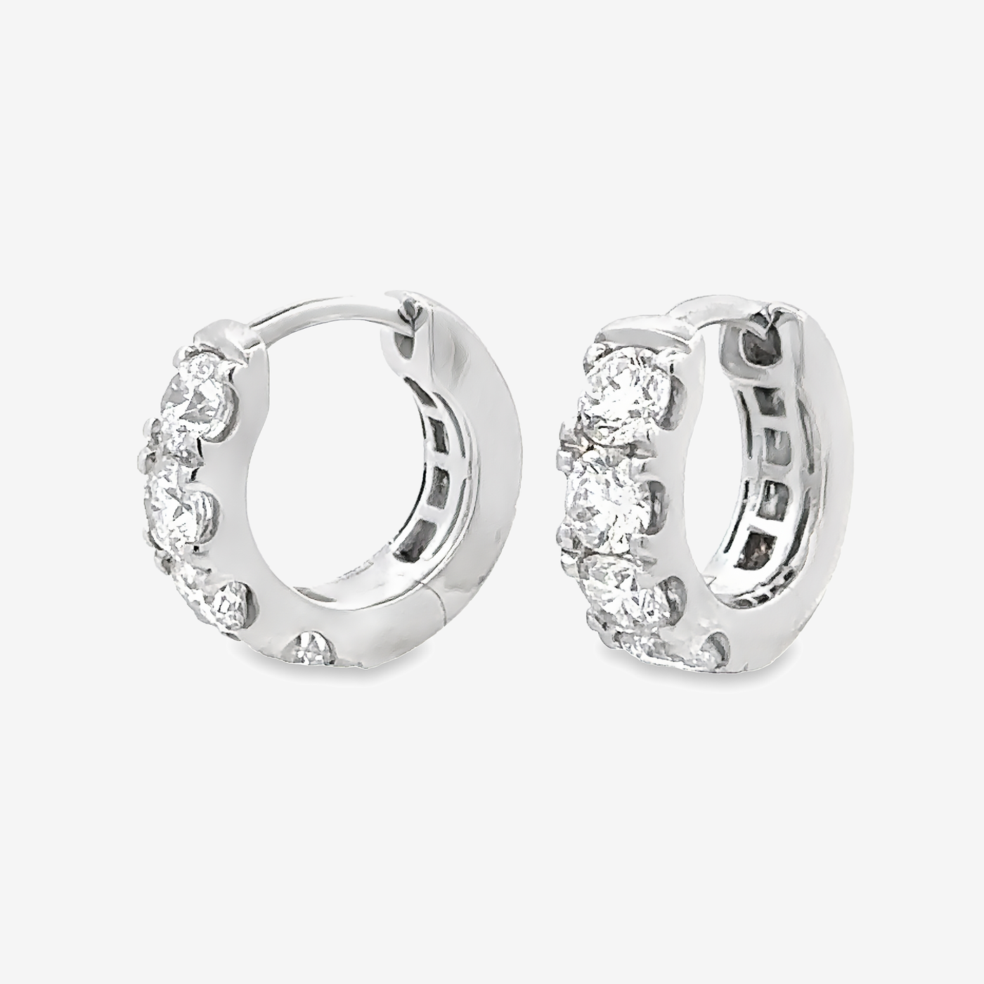 1.20CT Diamond Huggie Earrings