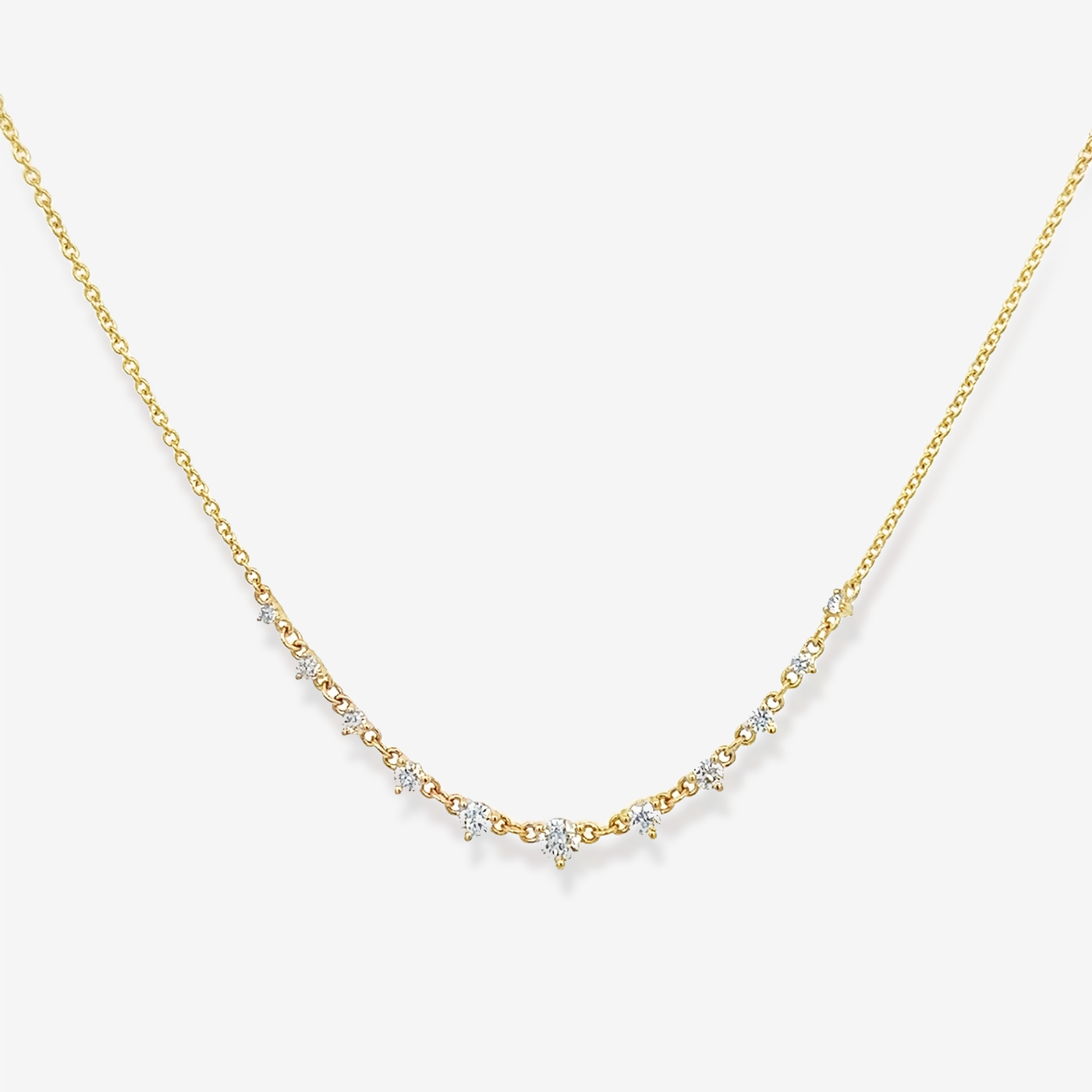 11 Graduated Diamond Necklace