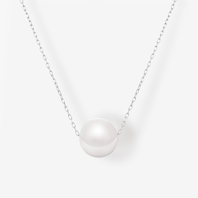 12-12.5MM Freshwater Floating Pearl Necklace