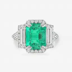 2.52CT Emerald & Diamond Ring