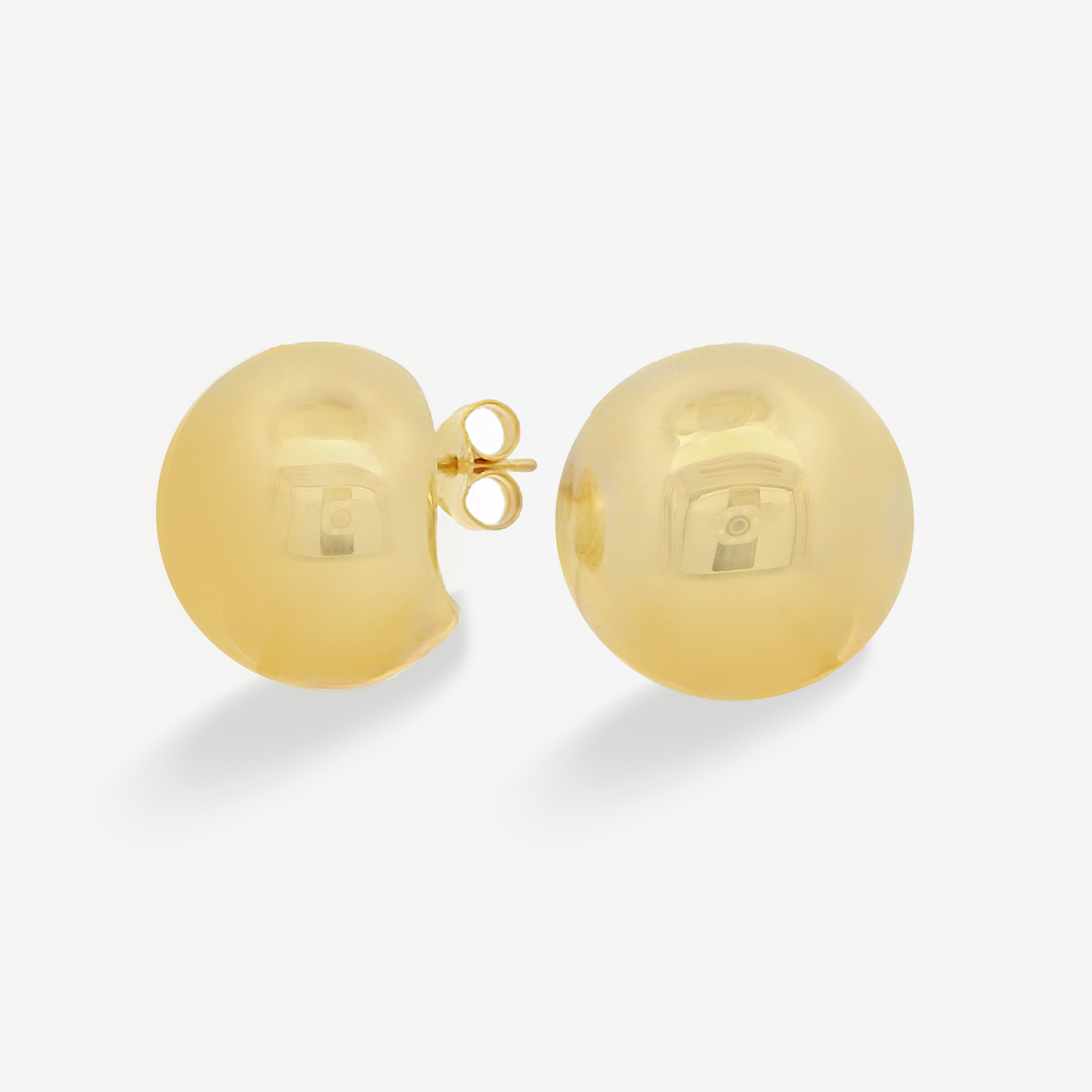 19MM Gold Dome Earrings