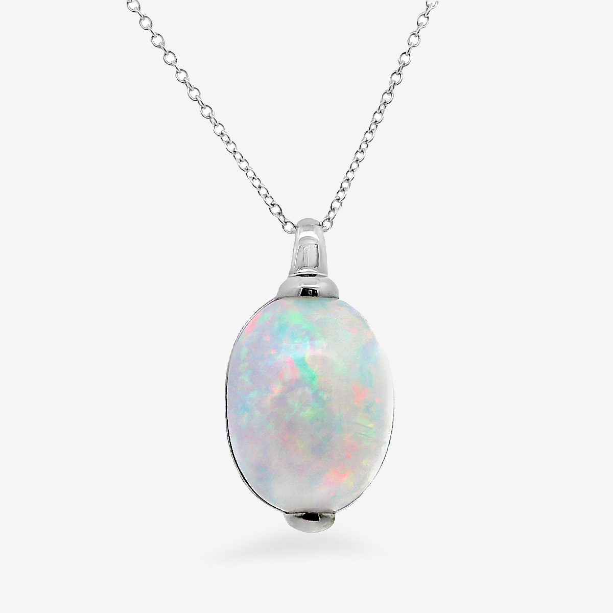 21.40CT Oval African Opal Necklace