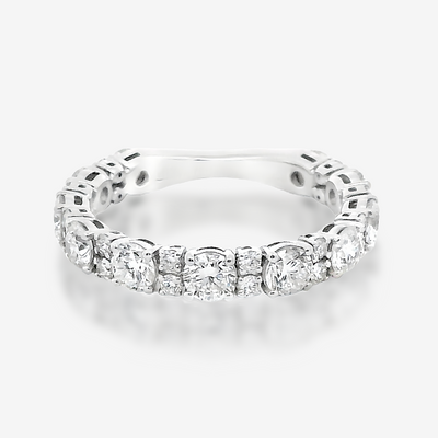 3/4 Two/One Row 2.45CT Diamond Ring