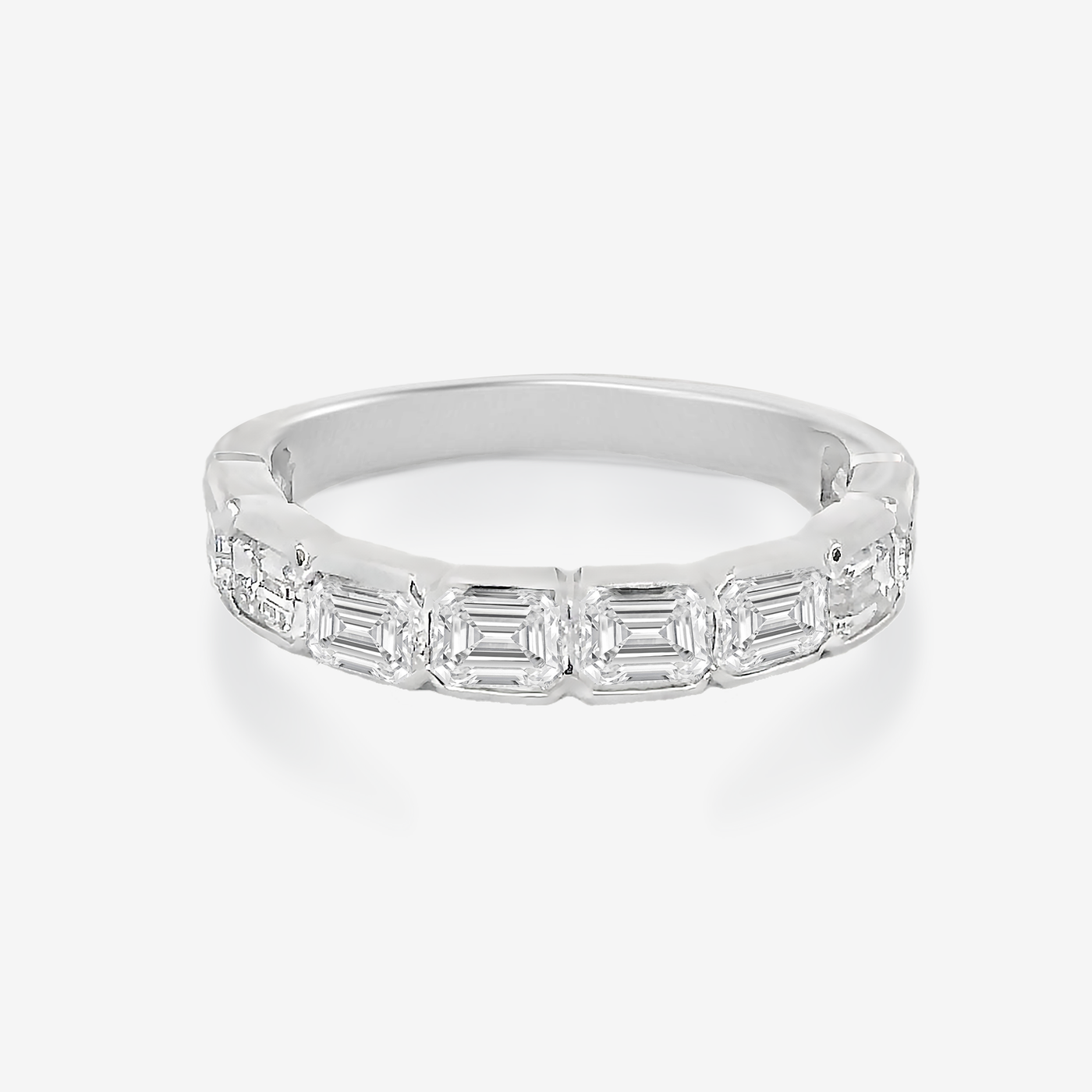 3/4 Way 1.90CT Emerald Cut Diamond Ring