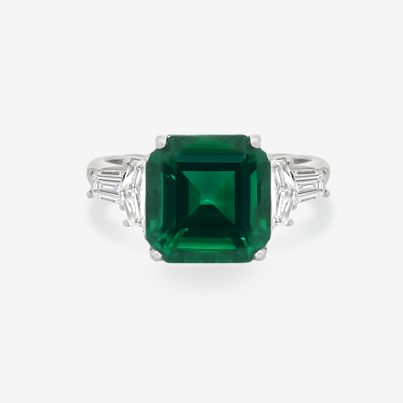 3.50CT Emerald & Diamond Ring