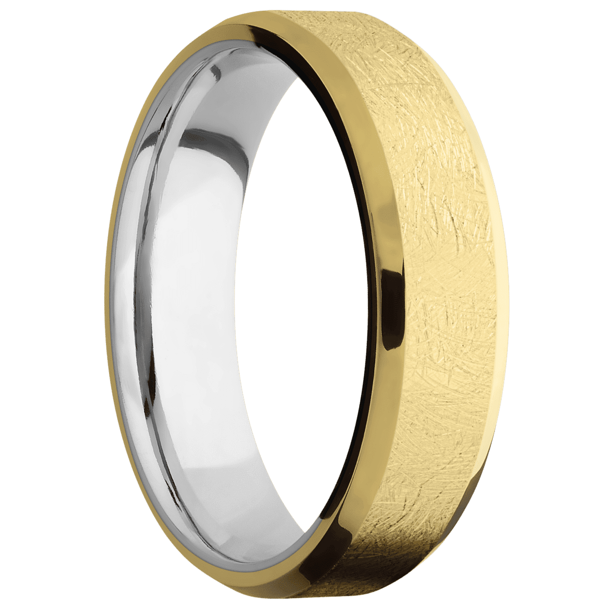 Lashbrook - 14K Yellow Gold + Distressed , Polish Finish + 14K White Gold