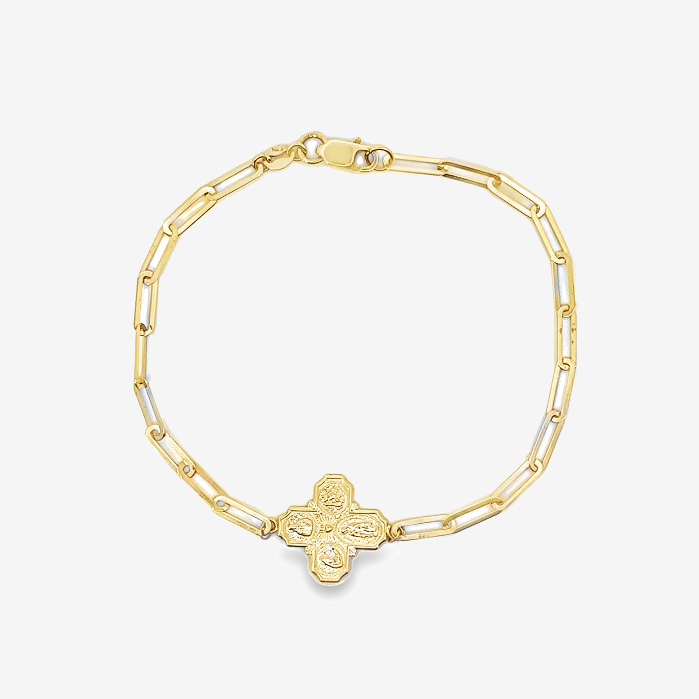 4 Way Cross Paperclip Bracelet