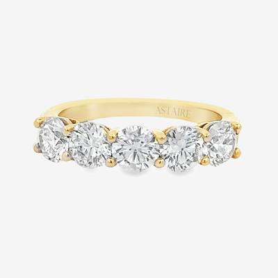 5 Stone "Astaire" Classic 2.00CT Half-Way Anniversary Band