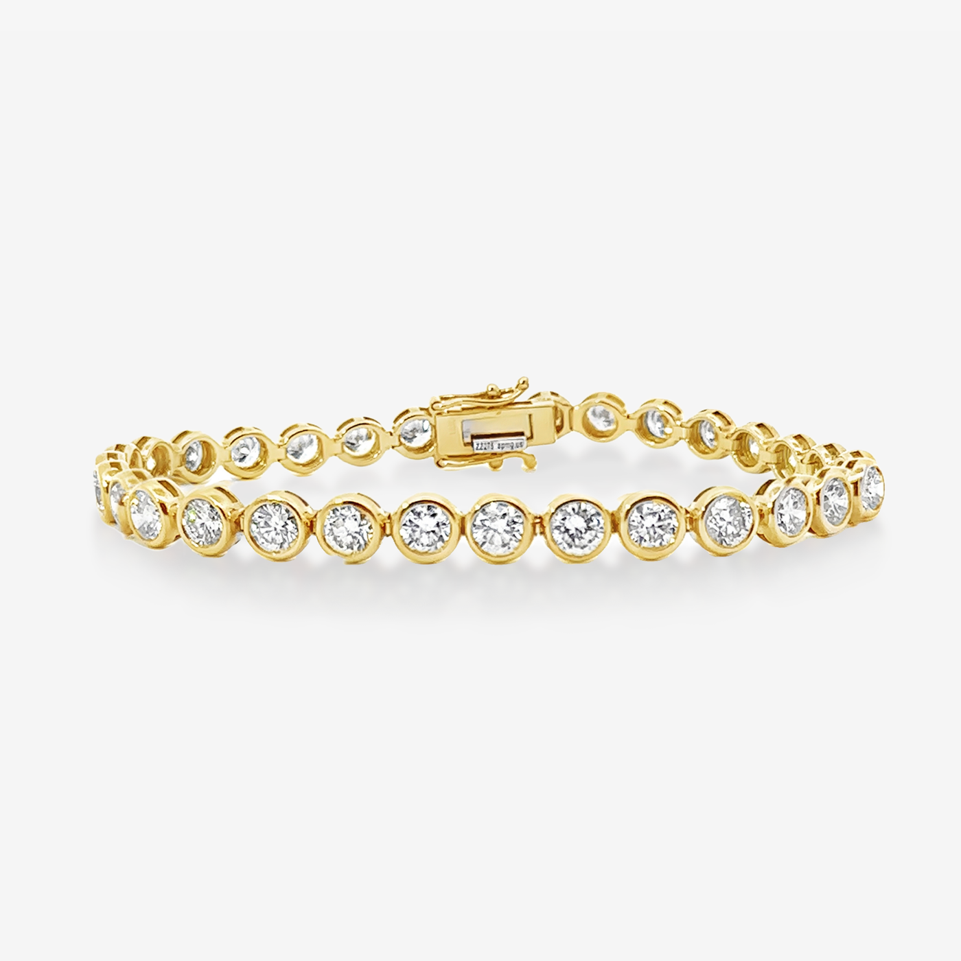 7.00CT Bezel Set Diamond Tennis Bracelet