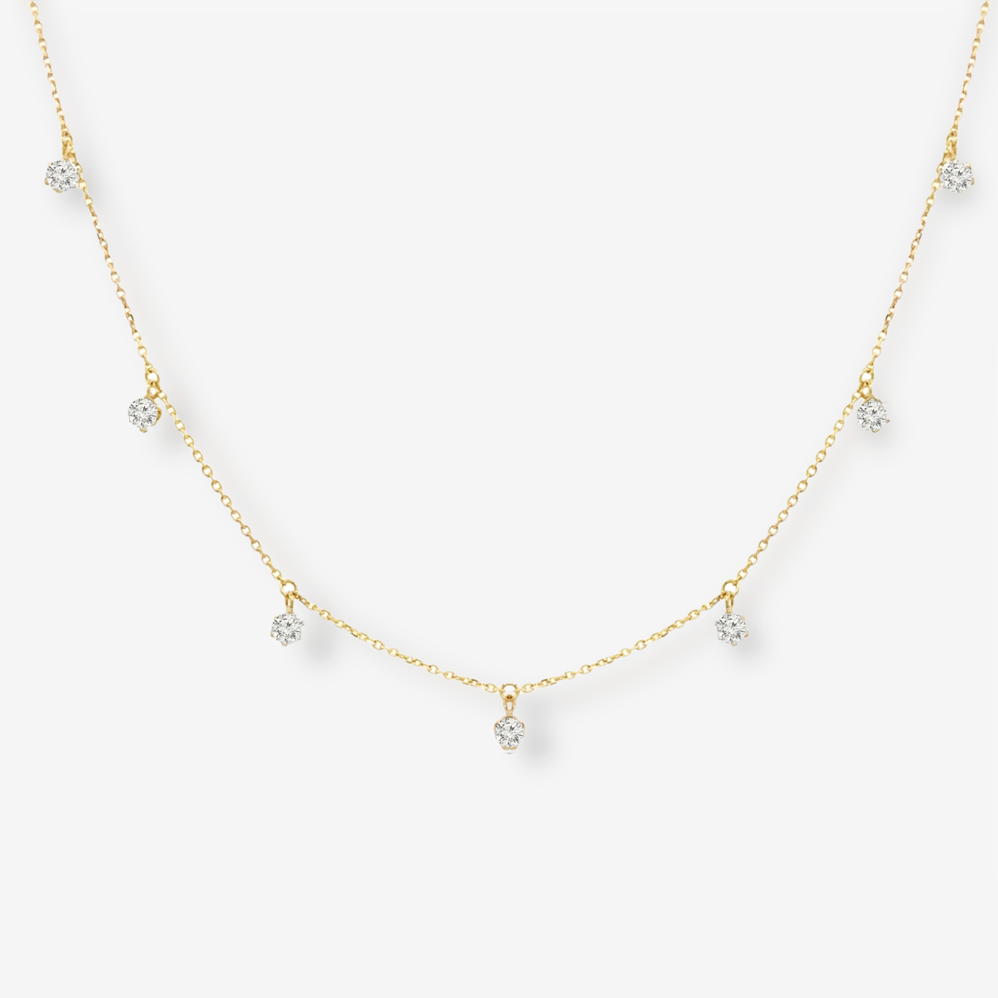 7 Drops By The Yard 0.55CT Diamond Necklace