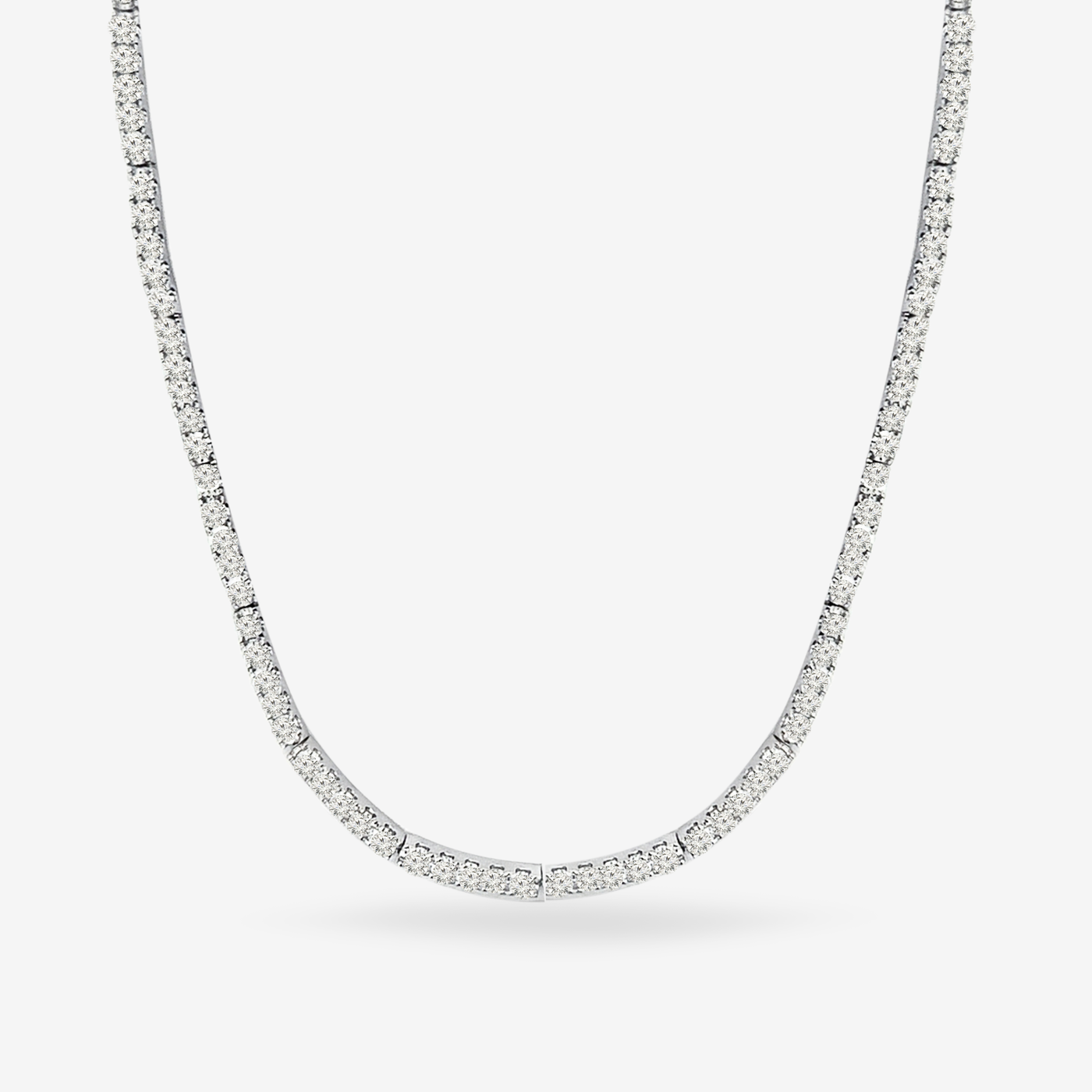 8.00CT Flex-Bar Diamond Eternity Tennis Necklace