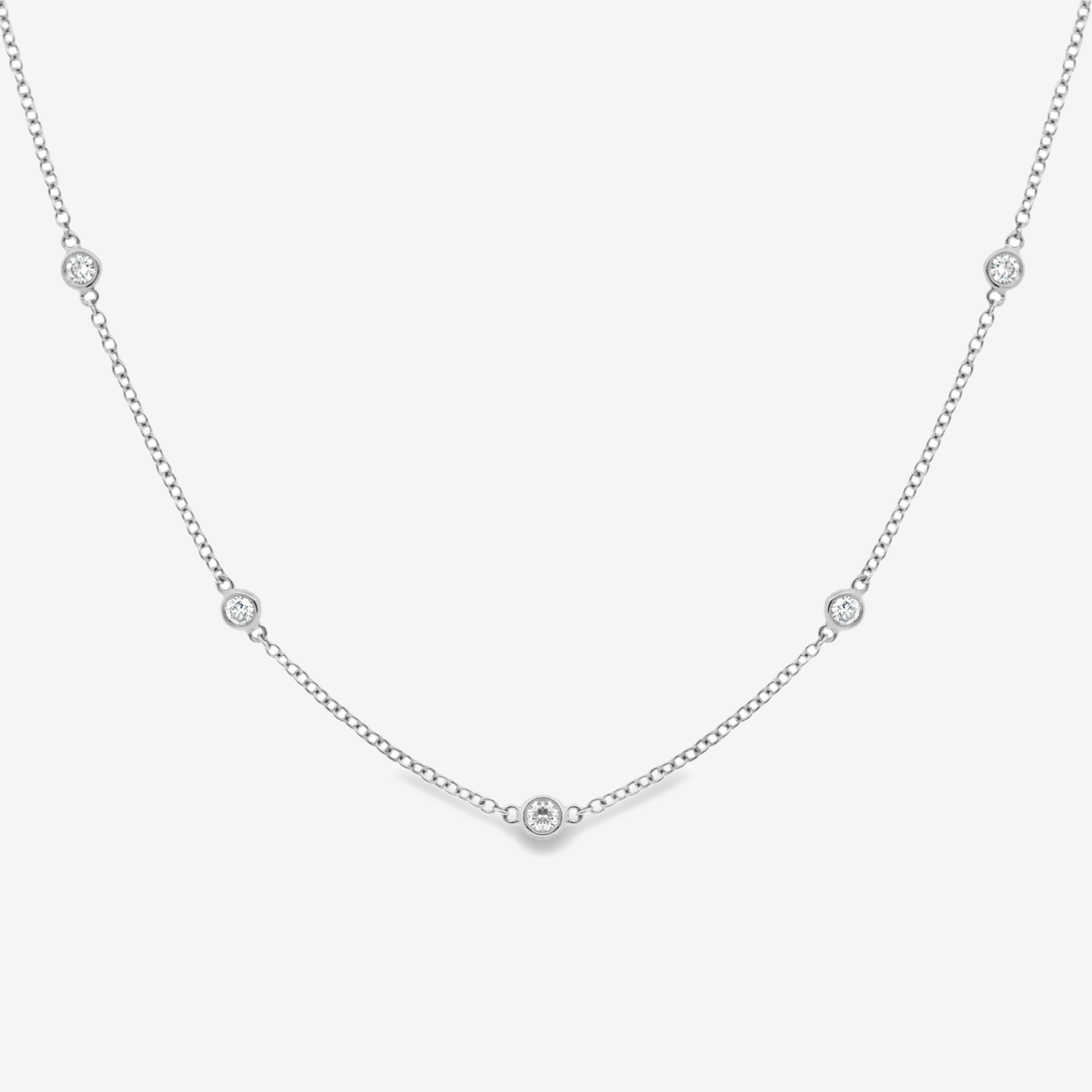 8 Diamonds By The Yard 0.35CT Necklace