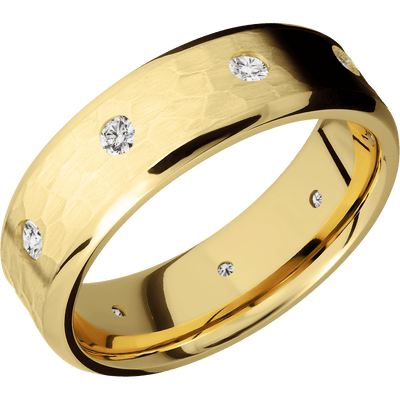 Lashbrook - 18K Yellow Gold + Hammer , Polish Finish