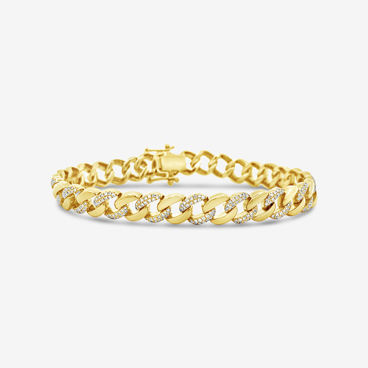 diamond and gold havana links bracelet