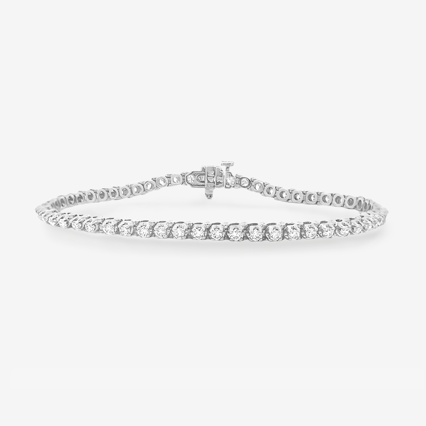 Straight Line “Classic” Mini Diamond Tennis Bracelet