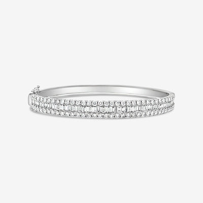 pave diamond bangle bracelet