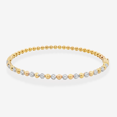 Bead It 0.50CT Diamond Small Bangle Bracelet