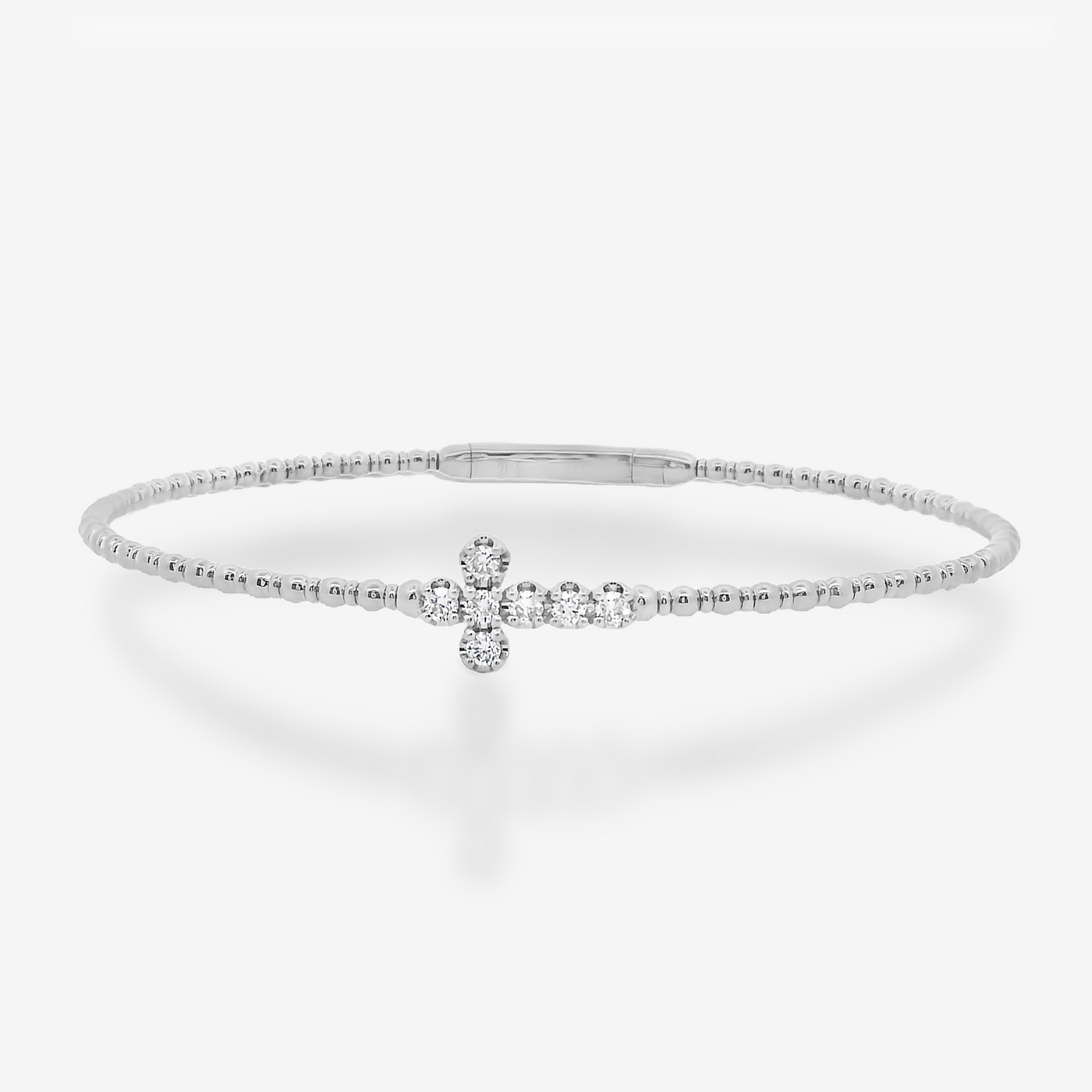 Bead It Cross Bangle Bracelet