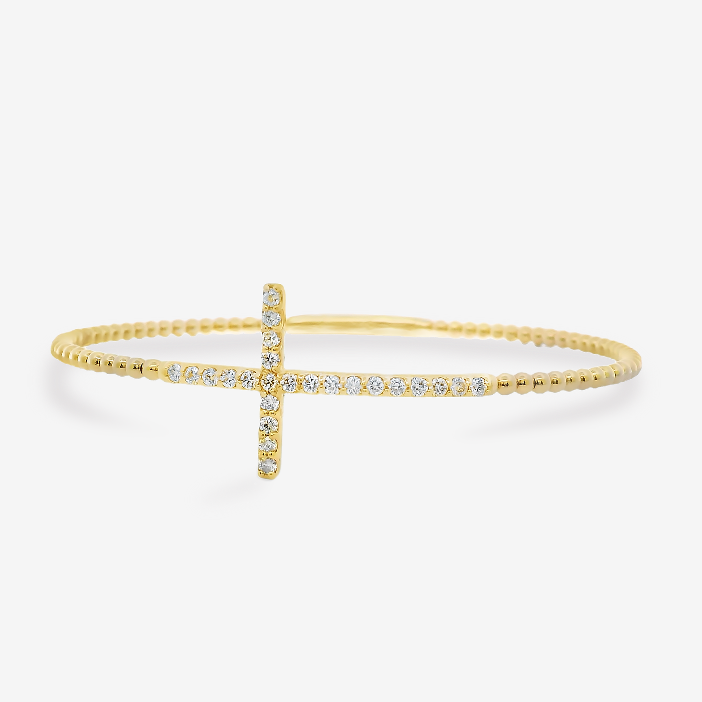 Bead It Large Cross Bangle Bracelet