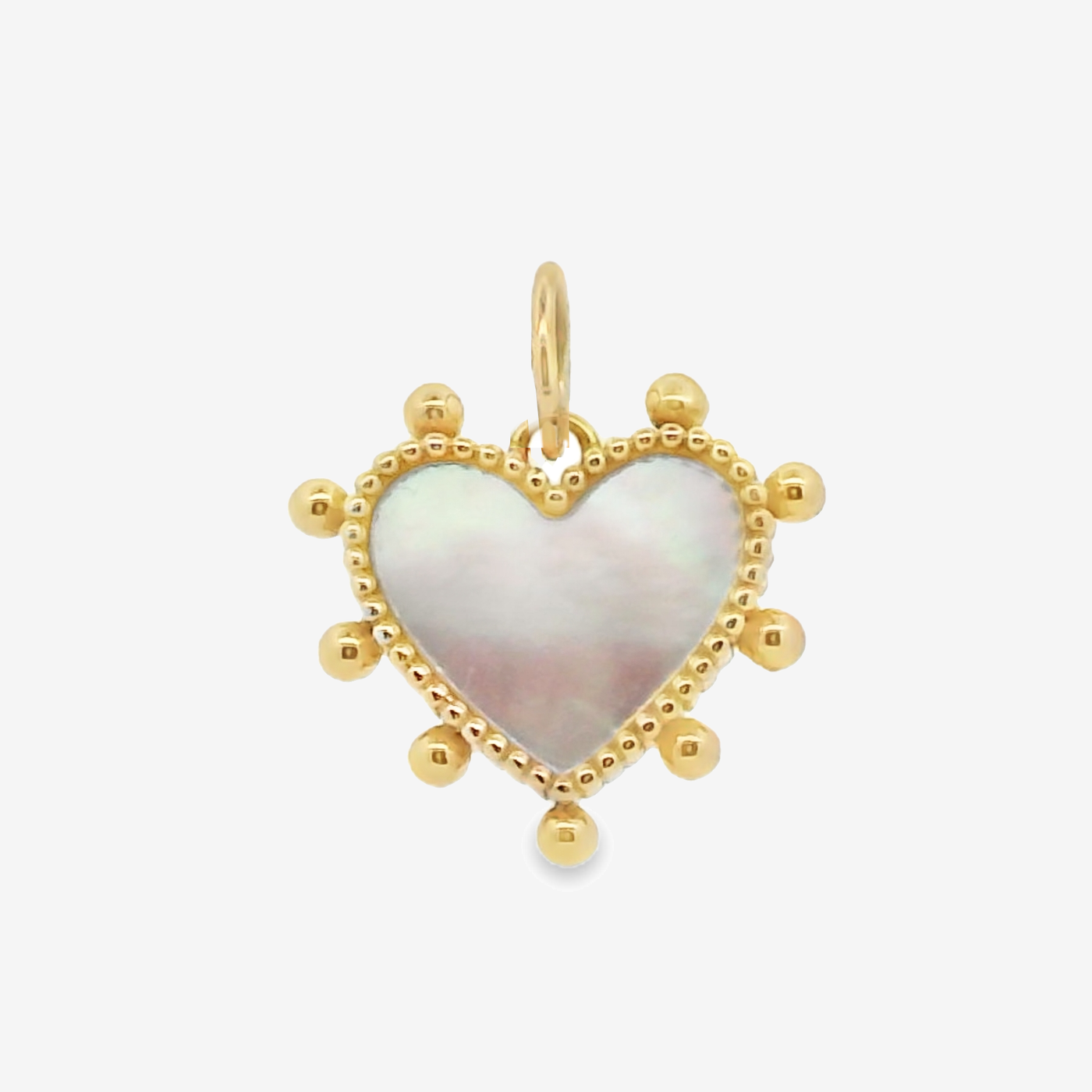 Bead It Mother of Pearl Heart Pendant