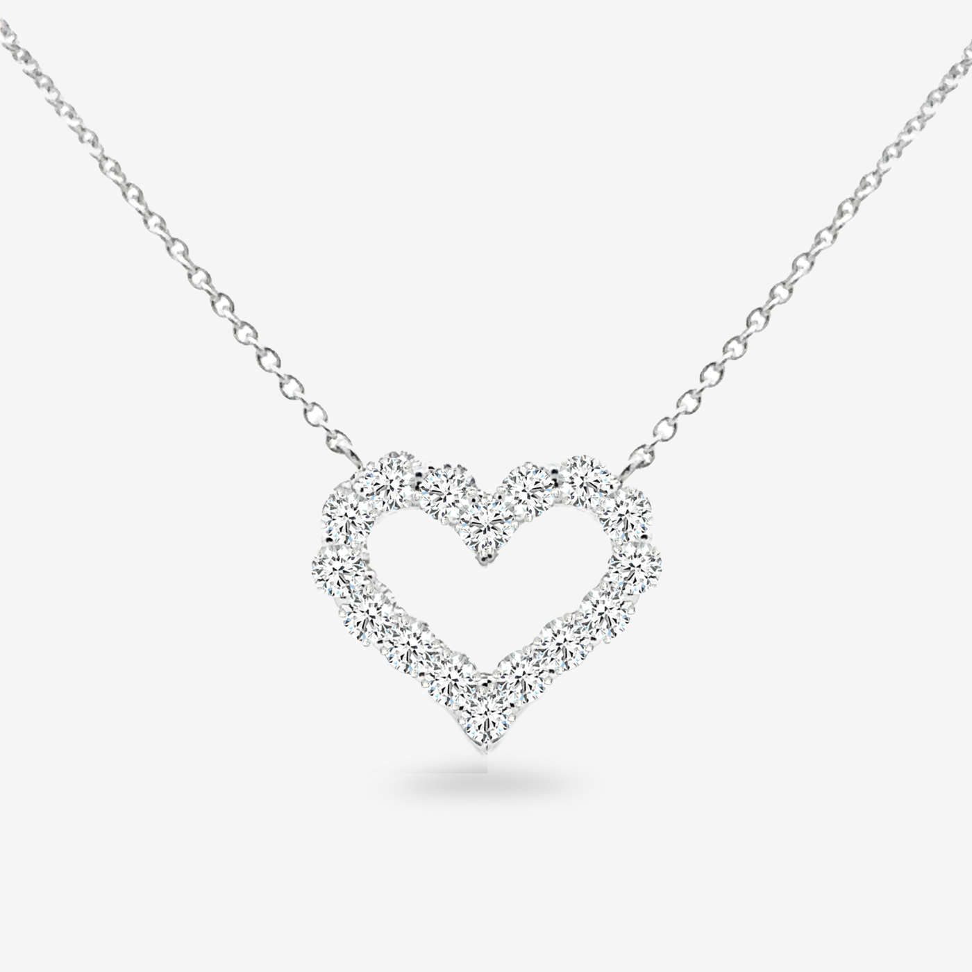 Classic 0.50CT Diamond Heart Necklace