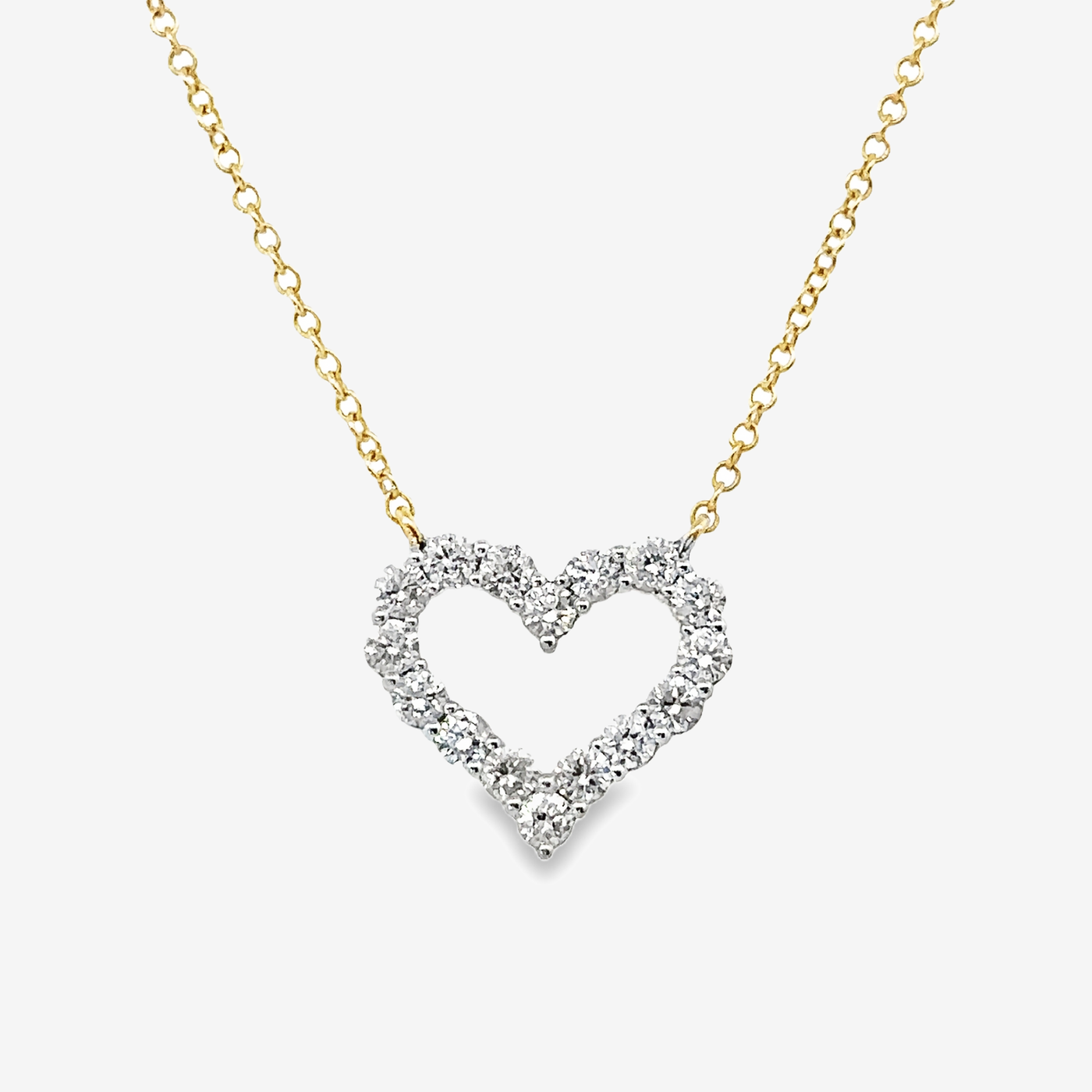 Classic 0.50CT Diamond Heart Necklace