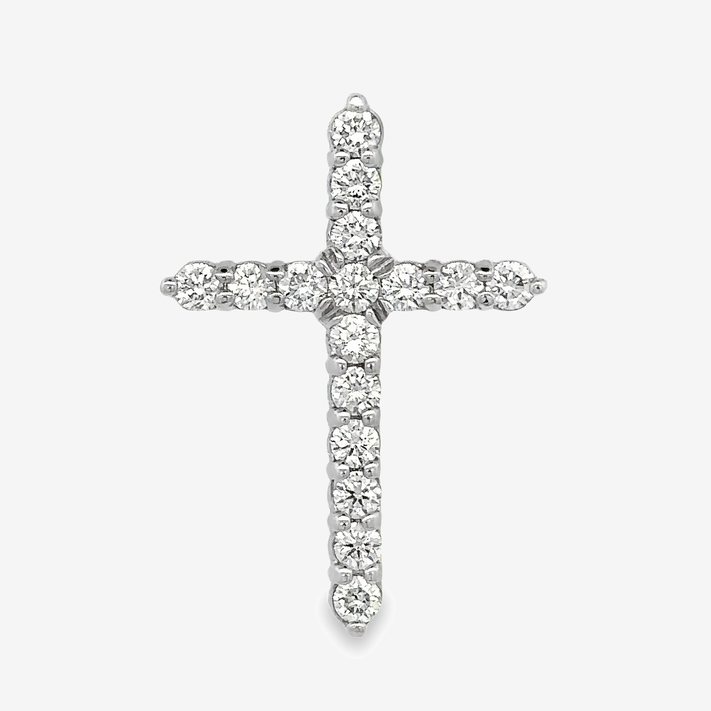 Classic 0.80CT Diamond Cross Pendant