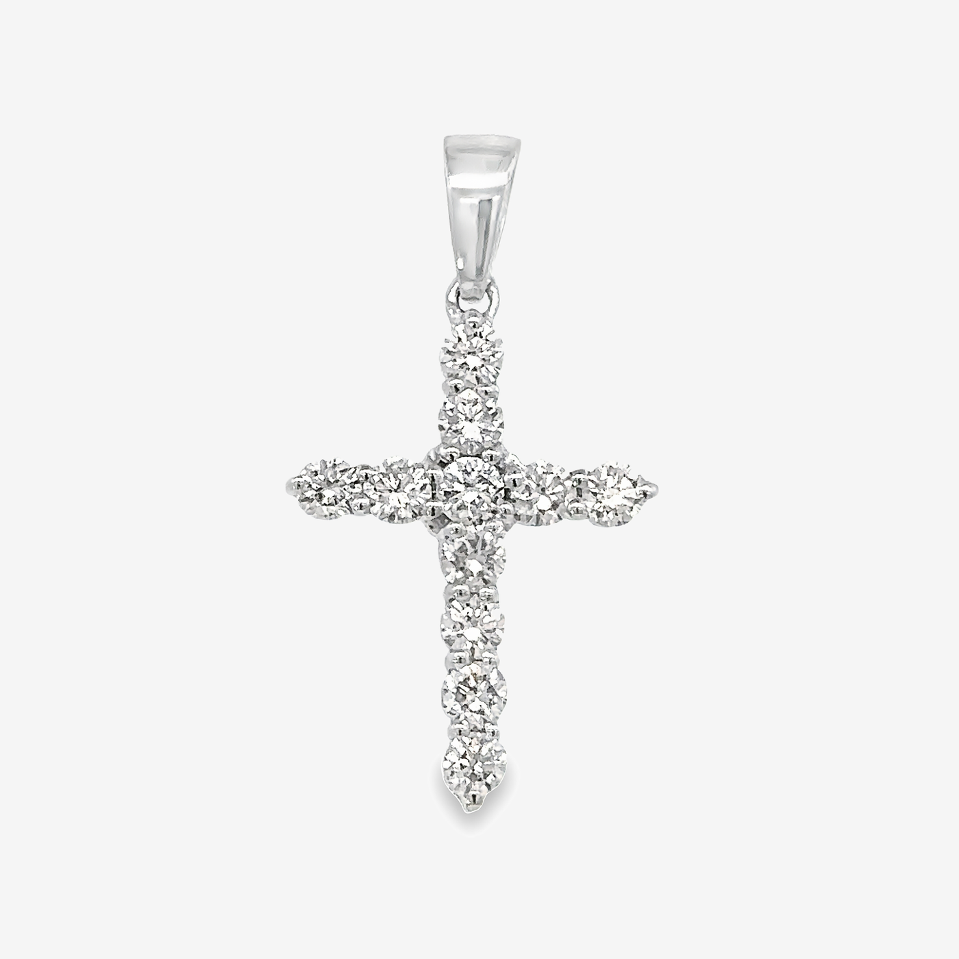 Classic 0.90ct Diamond Cross Pendant