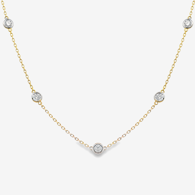 Classic 10 Diamonds By The Yard 1.00CT Necklace