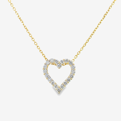 Classic Diamond Heart Pendant