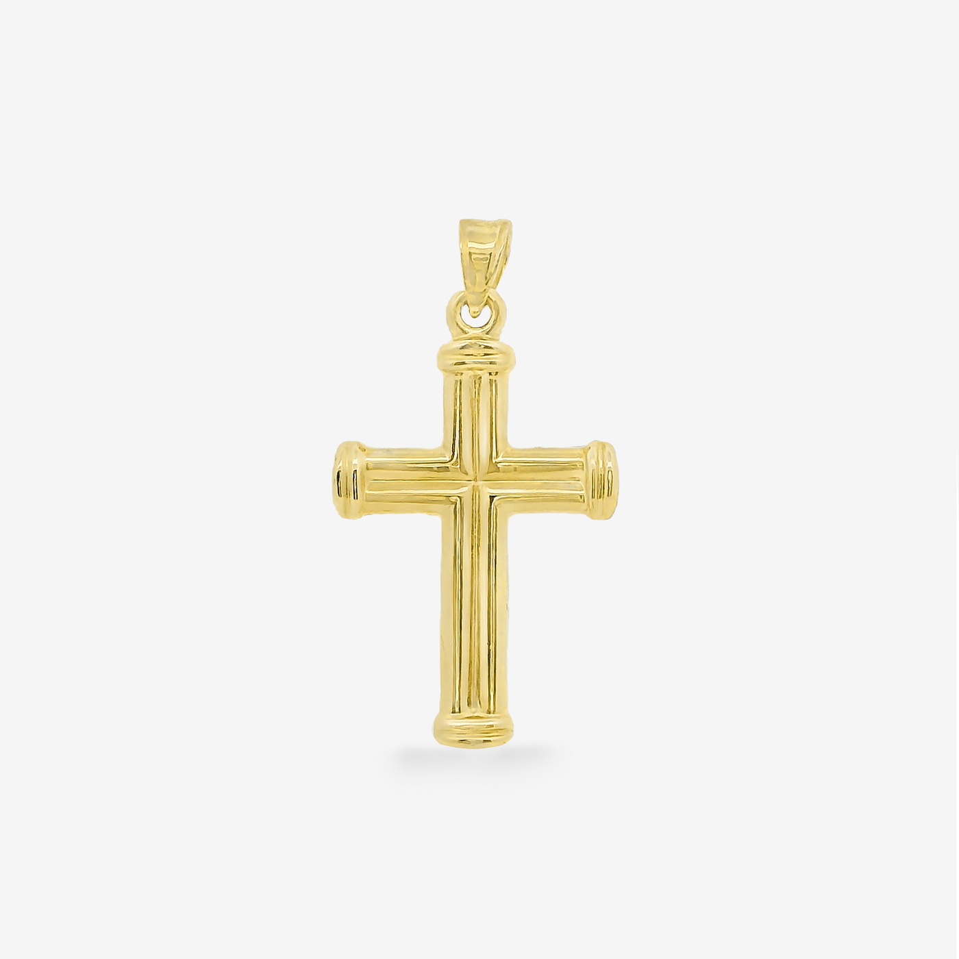 Classic Double Lined Cross Pendant