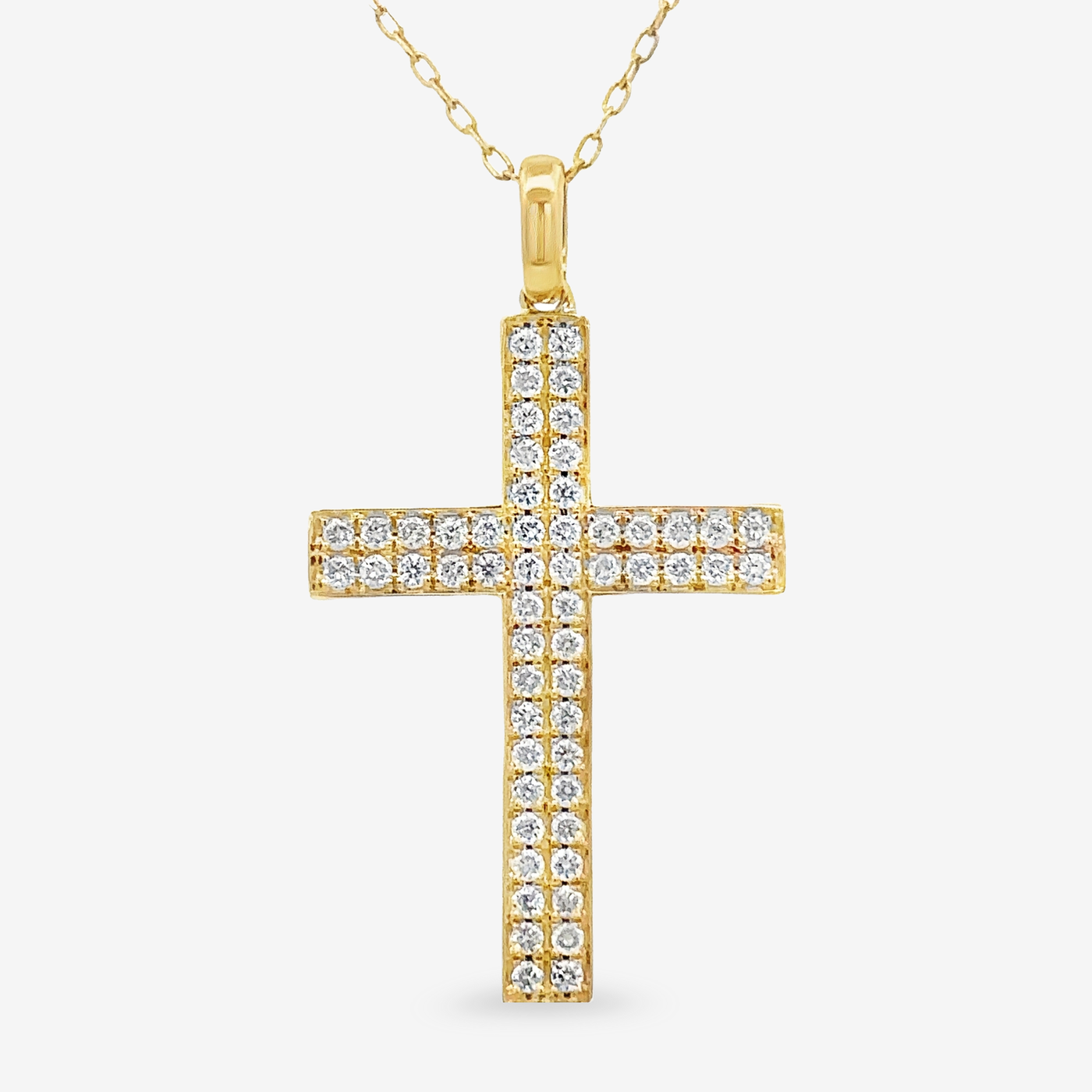 Classic Pave Cross Necklace