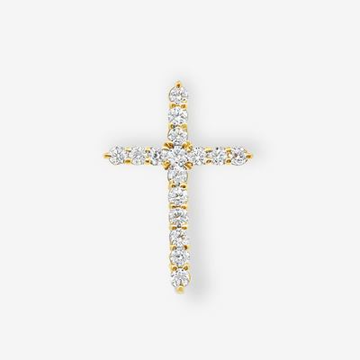 Classic 0.80CT Diamond Cross Pendant