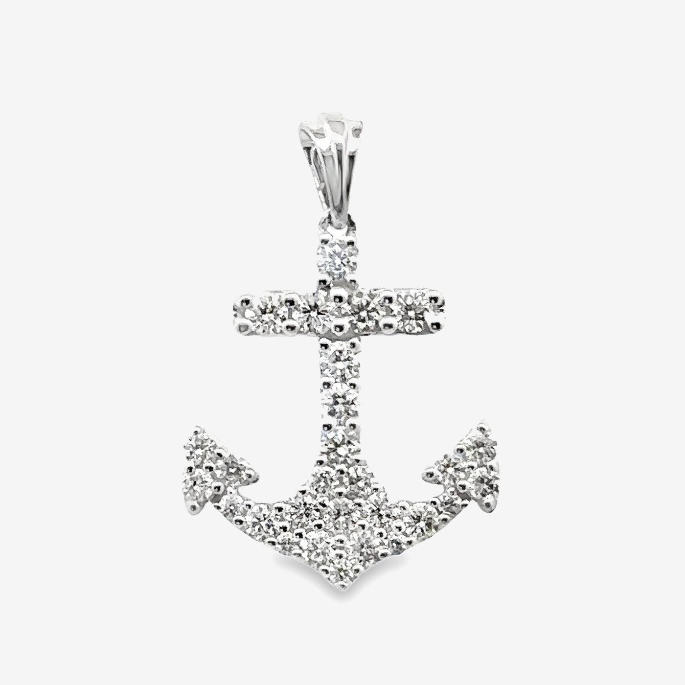 Diamond Anchor Pendant