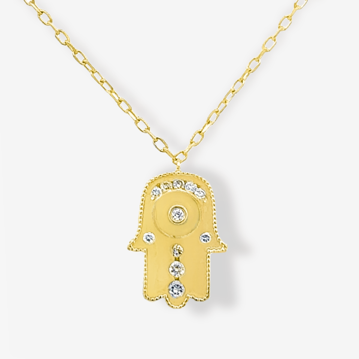 Diamond Hamsa Necklace