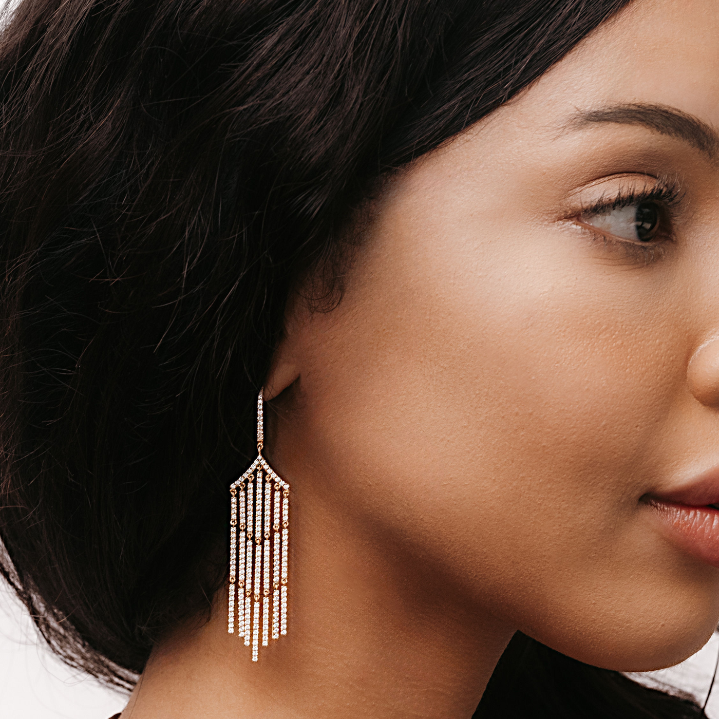 diamond chandelier earrings