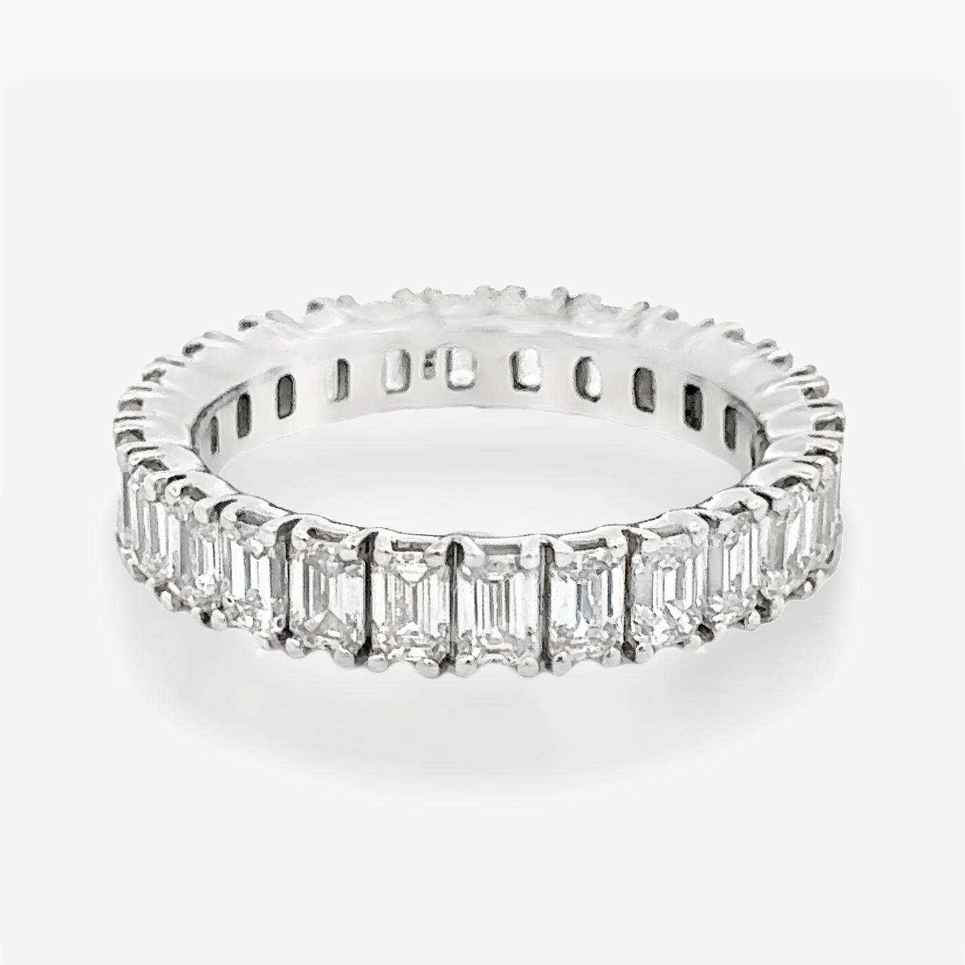 Emerald Cut 2.95CT Diamond Eternity Ring