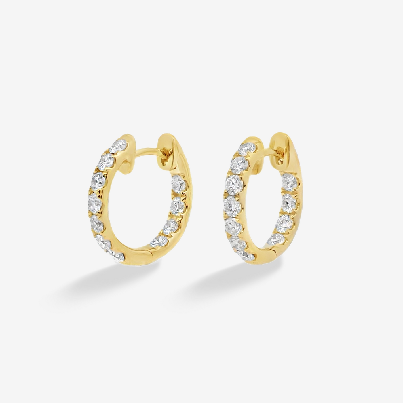 Eternity 0.85CT Diamond Huggie Earrings