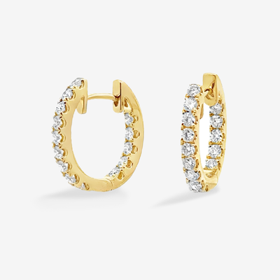 Eternity 0.90CT Diamond Huggie Earrings