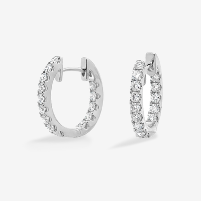 Eternity 0.90CT Diamond Huggie Earrings