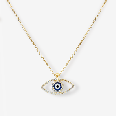 Floating Evil Eye Necklace