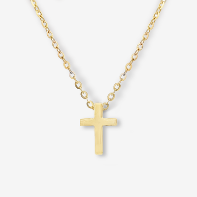 Mini Gold Cross Necklace