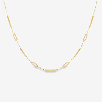 Paperclip & Bar Station Necklace