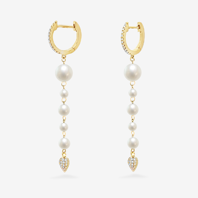 Pearl & Diamond Duster Earrings