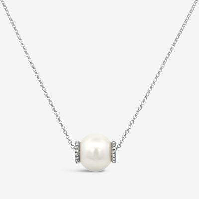 pearl and diamond necklace