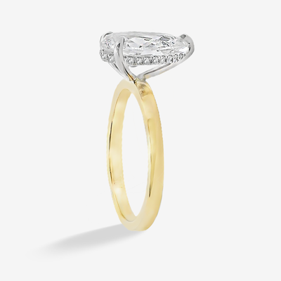 Preset 2.01CT Pear Diamond Engagement Ring